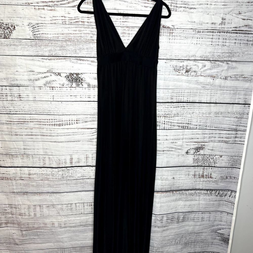 Vera Wang Lavender Label Black Twist Strap Maxi Dress US 8
